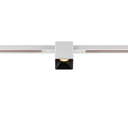 LED Spot FIXT-IT!, 48V, DALI, eckig, f�r Einbauschiene, 36�, 8W, 2000-3000K, 495lm, UGR<19, IP20, dimmbar, wei�/schwarz