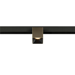 LED Spot FIXT-IT!, 48V, DALI, eckig, f�r Aufbauschiene, 36�, 7W, 3000K, 865lm, UGR<19, IP20, dimmbar, bronze/schwarz