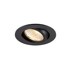 LED Deckeneinbauleuchte NEW TRIA� 68 AIRTIGHT, rund, 7,5W, 3000K, IP23, IK02, dimmbar, schwarz