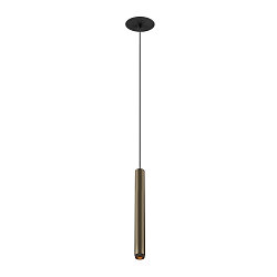 LED Pendelleuchte GRIP! S, 29�, 10W, IP20, dimmbar, 2700K, 590lm, bronze/schwarz