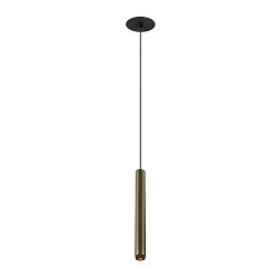 LED Pendelleuchte GRIP! S, 29�, 10W, IP20, dimmbar, 3000K, 620lm, bronze/schwarz