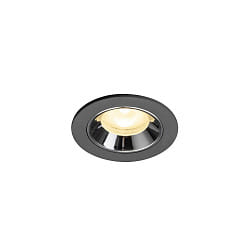 LED Deckeneinbauleuchte NUMINOS� XS, 6,9W, IP20, 55�, 3000K, 950lm, schwarz/chrom