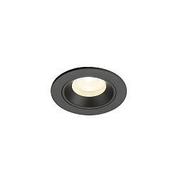 LED Deckeneinbauleuchte NUMINOS� XS, rund, 6,9W, IP20, dimmbar, 40�, 4000K, 1000lm, schwarz