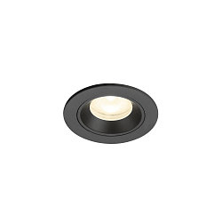 LED Deckeneinbauleuchte NUMINOS� XS, rund, 6,9W, IP20, dimmbar, 55�, 4000K, 1000lm, schwarz