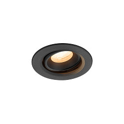 LED Deckeneinbauleuchte NUMINOS� MOVE XS, rund, 6,9W, IP20, dimmbar, 40�, 2700K, 900lm, schwarz