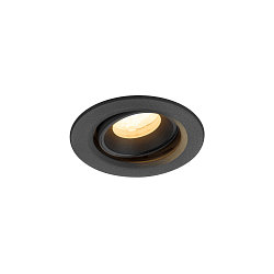 LED Deckeneinbauleuchte NUMINOS� MOVE XS, rund, 6,9W, IP20, dimmbar, 40�, 3000K, 950lm, schwarz