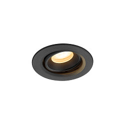 LED Deckeneinbauleuchte NUMINOS� MOVE XS, rund, 6,9W, IP20, dimmbar, 55�, 3000K, 950lm, schwarz