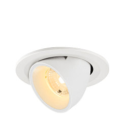 LED Deckeneinbaustrahler NUMINOS� GIMBLE S, rund, 6,7W, IP20, dimmbar, 40�, 3000K, 1050lm, wei�