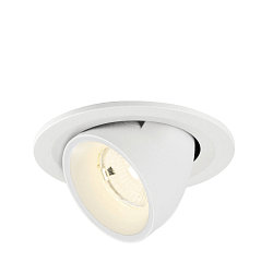 LED Deckeneinbaustrahler NUMINOS� GIMBLE S, rund, 6,7W, IP20, dimmbar, 55�, 4000K, 1050lm, wei�