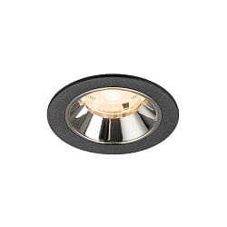 LED Deckeneinbauleuchte NUMINOS� S, 6,7W, IP20, 20�, 2700K, 1000lm, schwarz/chrom