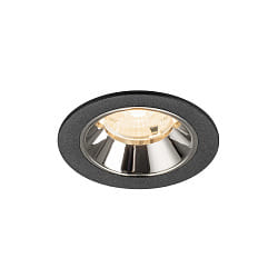 LED Deckeneinbauleuchte NUMINOS� S, 6,7W, IP20, 55�, 2700K, 1000lm, schwarz/chrom