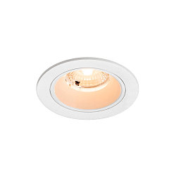 LED Deckeneinbauleuchte NUMINOS� S, rund,  6,7W, IP20, dimmbar, 40�, 2700K, 1000lm, wei�