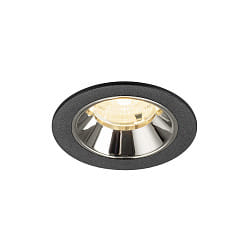 LED Deckeneinbauleuchte NUMINOS� S, 6,7W, IP20, 55�, 3000K, 1050lm, schwarz/chrom