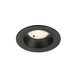 LED Deckeneinbauleuchte NUMINOS� S, rund,  6,7W, IP20, dimmbar, 40�, 4000K, 1050lm, schwarz