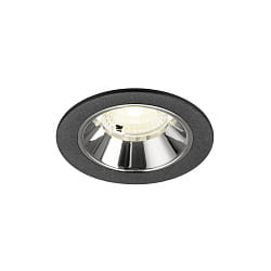 LED Deckeneinbauleuchte NUMINOS� S, 6,7W, IP20, 40�, 4000K, 1050lm, schwarz/chrom