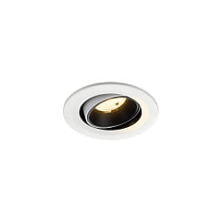 LED Deckeneinbauleuchte NUMINOS� MOVE S, 6,7W, IP20, schwenkbar, 55�, 3000K, 1050lm, wei�/schwarz