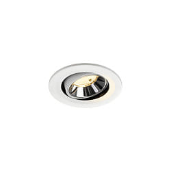 LED Deckeneinbauleuchte NUMINOS� MOVE S, 6,7W, IP20, schwenkbar, 55�, 3000K, 1050lm, wei�/chrom