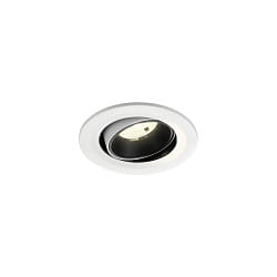 LED Deckeneinbauleuchte NUMINOS� MOVE S, 6,7W, IP20, schwenkbar, 20�, 4000K, 1050lm, wei�/schwarz