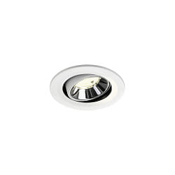 LED Deckeneinbauleuchte NUMINOS® MOVE S, 6,7W, IP20, schwenkbar, 55°, 4000K, 1050lm, weiß/chrom