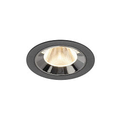 LED Deckeneinbauleuchte NUMINOS� M, 12W, IP20, 20�, 2700K, 1700lm, schwarz/chrom