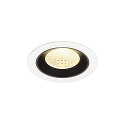 LED Deckeneinbauleuchte NUMINOS� M, 12W, IP20, 55�, 3000K, 1800lm, wei�/schwarz