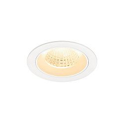 LED Deckeneinbauleuchte NUMINOS� M, rund, 12W, IP20, dimmbar, 55�, 3000K, 1800lm, wei�