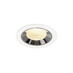 LED Deckeneinbauleuchte NUMINOS� M, 12W, IP20, 55�, 3000K, 1800lm, wei�/chrom