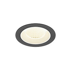 LED Deckeneinbauleuchte NUMINOS� M, rund, 12W, IP20, dimmbar, 40�, 4000K, 1900lm, schwarz/wei�