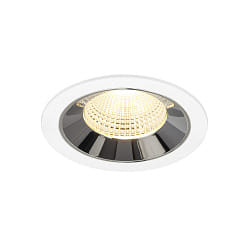 LED Deckeneinbauleuchte NUMINOS� L, 17W, IP20, 55�, 3000K, 2500lm, wei�/chrom