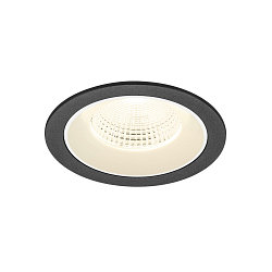 LED Deckeneinbauleuchte NUMINOS� L, rund, 17W, IP20, dimmbar, 55�, 4000K, 2700lm, schwarz/wei�