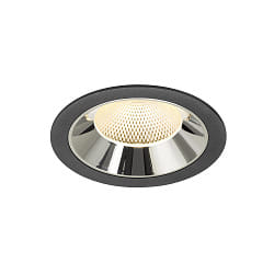 LED Deckeneinbauleuchte NUMINOS� XL, 24W, IP20, 40�, 3000K, 3600lm, schwarz/chrom