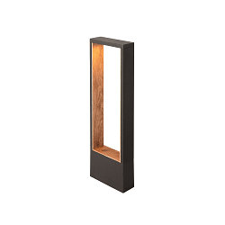 outdoor floor lamp FLATT II 62 square, anthracite, brown dimmable