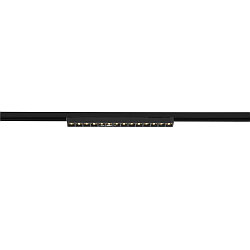 3-phase spot SIGHT EVO SINGLE square, suitable for VDU workstation IP20, black, lacquered dimmable