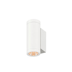 outdoor wall luminaire HELIA PRO S SINGLE cylindrical IP65, white, lacquered 