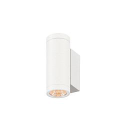 Outdoor LED-Wandleuchte HELIA PRO S UP/DOWN, IP65 IK06, H�he 17.5cm, zylindrisch, 24�, DALI dimmbar, 6W 2700K 600lm, wei�