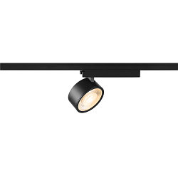 LED 1-Phasen Strahler KALU 2.0 PHASE, IP20, zylindrisch, CRi>90, UGR<19, dimmbar, kardanisch, 10W 2700K 1400lm 36�, schwarz