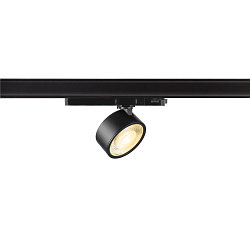 LED 3-Phasen Strahler KALU 2.0 PHASE, IP20, zylindrisch, CRi>90, UGR<19, dimmbar, kardanisch, 10W 3000K 1450lm 36�, schwarz