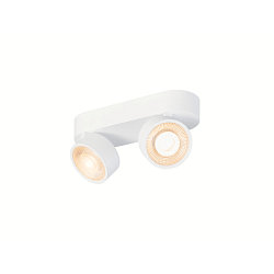LED Wand-/Deckenstrahler KALU 2.0 DOUBLE, IP20, 2-flammig, CRi>90, UGR<19, dimmbar, kardanisch, 19W 2700K 2x1350lm 36�, wei�