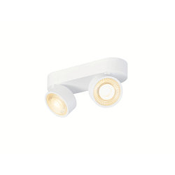 LED Wand-/Deckenstrahler KALU 2.0 DOUBLE, IP20, 2-flammig, CRi>90, UGR<19, dimmbar, kardanisch, 19W 3000K 2x1400lm 36�, wei�