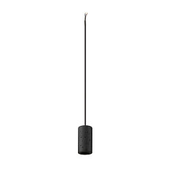 Pendelleuchte FITU PD STONE, E27, 1x max. 15W, IP20, offenes Kabelende, dimmbar, schwarz
