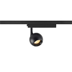 1-phase spot LIGHT EYE� 2.0 switchable, cardanic swivelling, ball shaped IP20, black matt 
