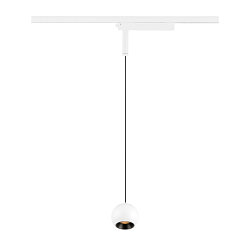 1-phase pendant luminaire LIGHT EYE� 2.0 down, switchable, ball shaped IP20, white matt 