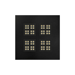 LED Panel PAVANNO 625, 45�, 22W, 3000/4000K, 3440lm, IP20, UGR19, dimmbar, schwarz