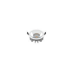 LED Deckeneinbauleuchte DOWNLIGHT P 165 30 HG ML DALI WH, IP54 IK08, � 16.5cm / DA 15cm, dimmbar, 15/21W 4000K 60�