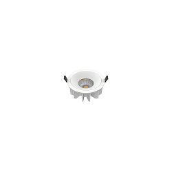 ceiling recessed luminaire DOWNLIGHT P 165 ON-OFF rigid, impact resistant, multipower, wired through IP54, white 