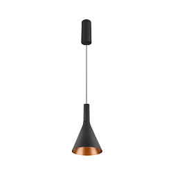 LED Pendelleuchte LALU� SET CONE 15, Aufbauversion, 40�, 10W, 2700/3000K, 550lm, IP20, dimmbar, schwarz
