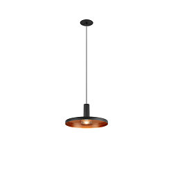 LED Pendelleuchte LALU� SET PLATE 22, Einbauversion, 40�, 10W, 2700/3000K, 700lm, IP20, dimmbar, schwarz