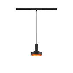 LED Pendelleuchte LALU� SET PLATE 15 TRACK 48V, 40�, 9W, 2700/3000K, 600lm, IP20, dimmbar, schwarz