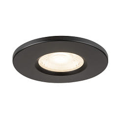 LED Einbauleuchte UNIVERSAL DOWNLIGHT FIX, 5W, 2700/3000/4000/6500K, 670lm, IP65, mit Abdeckung, dimmbar, schwarz