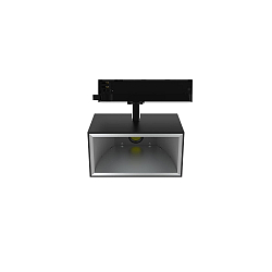 LED 3-Phasen Strahler TRACKSPOT P SQ, eckig, 36°, 12W, 3500K, 1968/6160lm, IP20, DALI dimmbar, schwarz